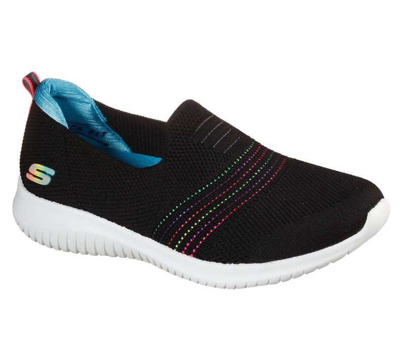Skechers Dam Svarta/Olika Färger Slip On - Ultra Flex - Serene Aura - Sverige (HNMAI-5602)